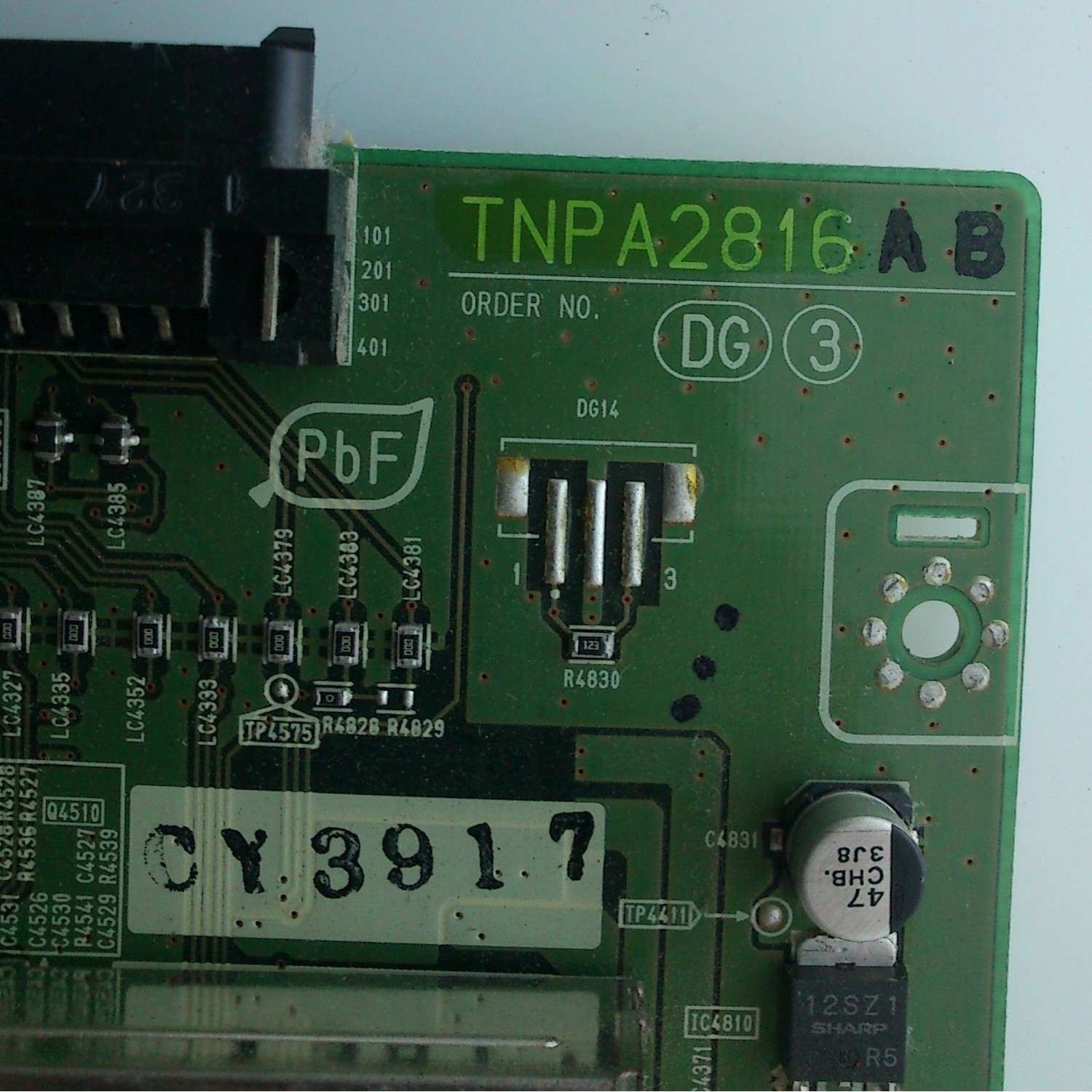 DIGITAL DG / PANASONIC TNPA2816AB MODELO TH-42PX20UP - Imagen 2